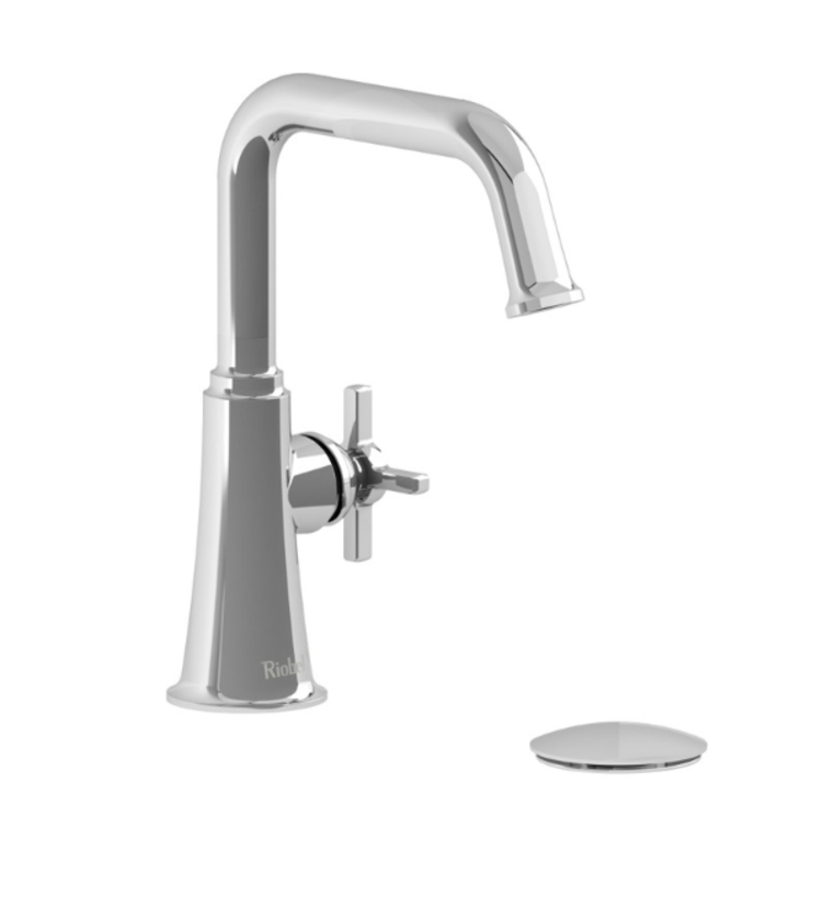 RIOBEL Discontinué- Démo  Robinet  de lavabo momenti monotrou poignée plus chrome avec drain