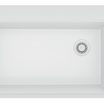 FRANKE Demo evier en granite maris 31 1/2 x 17po intérieur fini blanc polaire neuf dans sa boite