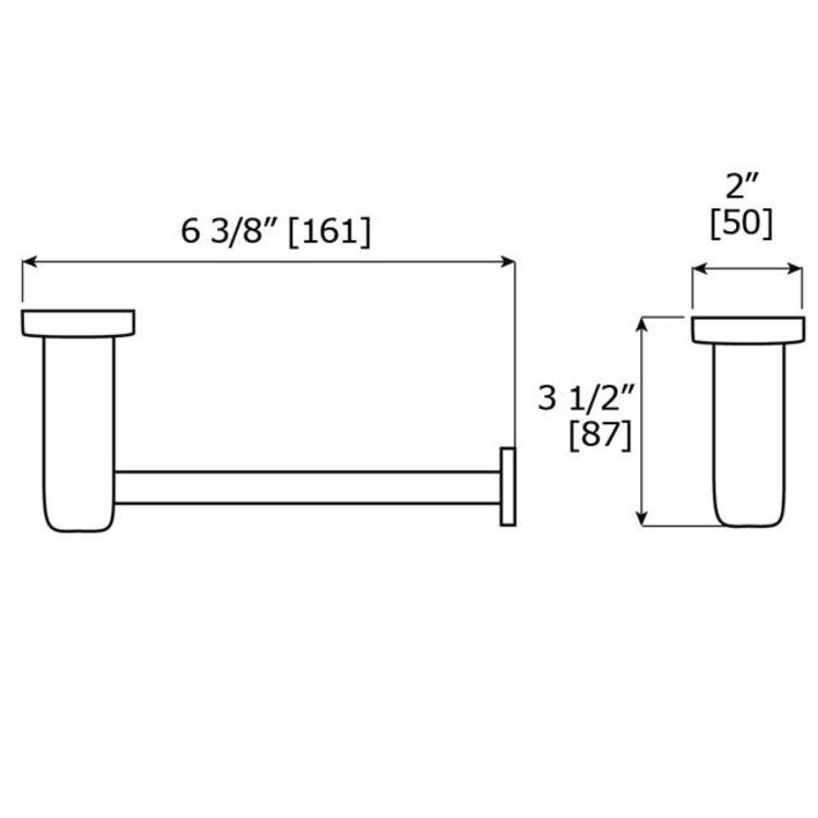 LALOO d-Jazz porte-papier noir mat