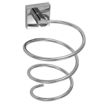 LALOO d-Porte sechoir/fer mural carre chrome