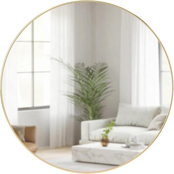 UMBRA Miroir mural hubba 34po laiton