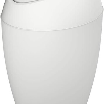 UMBRA Poubelle twirla blanc métallique