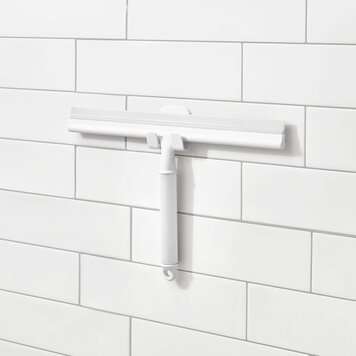 INTERDESIGN d-Raclette de douche orleans autocollante blanche