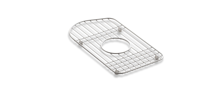 KOHLER Discontinué- Grille de fond pour évier staccato en acier inoxydable 5 po x 8-7/16 po