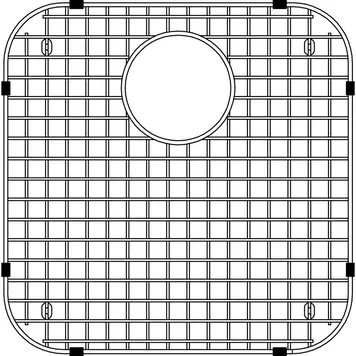 BLANCO Grille d'évier Supreme 17" x 17"