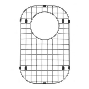 BLANCO Grille d'évier Wave Plus en acier inoxydable de 14,5 po x 9 po pour petit bol