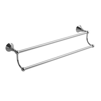 RIOBEL Hudson double porte-serviette 60 cm 24po  chrome