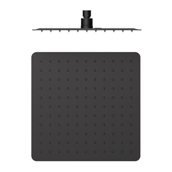 TENZO Tête pluie carré 12" air boost, noir mat