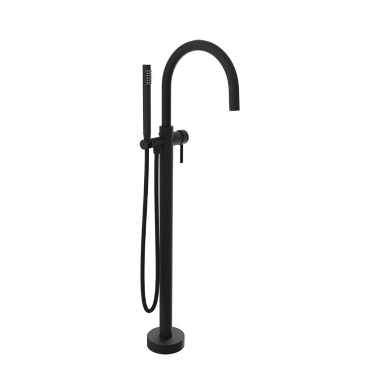 BARIL Robinet de bain sur pied zip noir mat