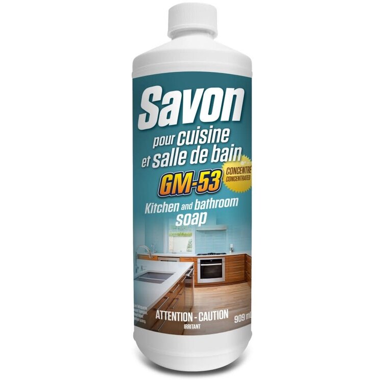 GM Savon pour cuisine et salle de bain concentré 909ml