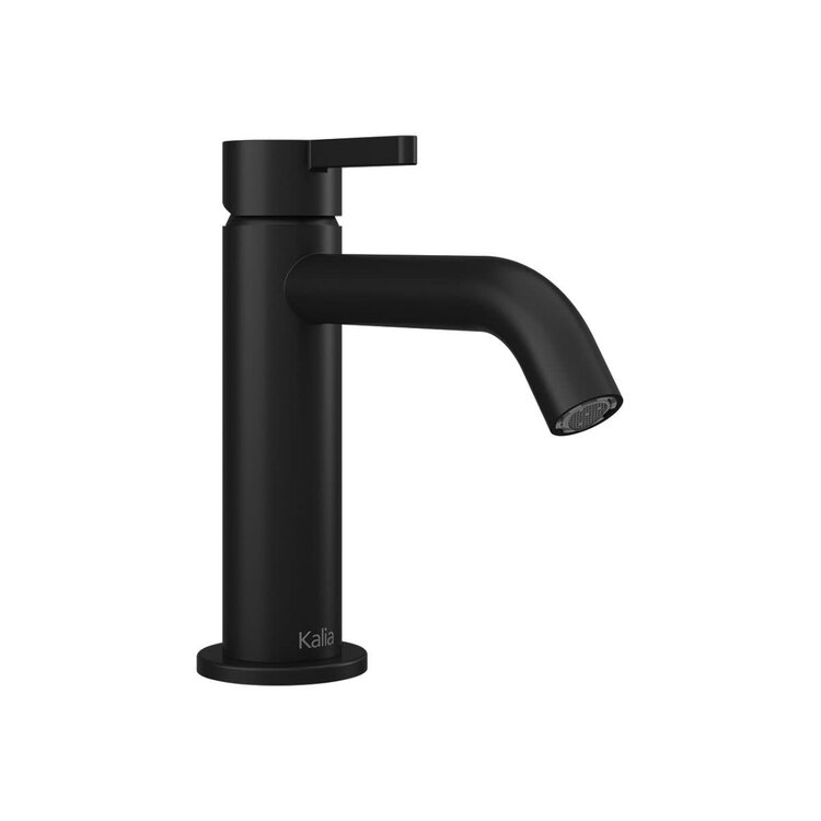 KALIA SPEC Robinet de lavabo basico avec drain noir mat