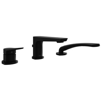 KALIA Robinet de bain moroka 3 morceaux noir