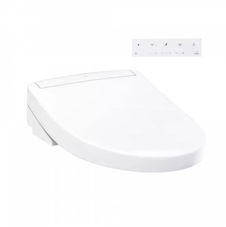 TOTO Siège bidet électrique allongé S5 avec eau chaude instantanée, blanc