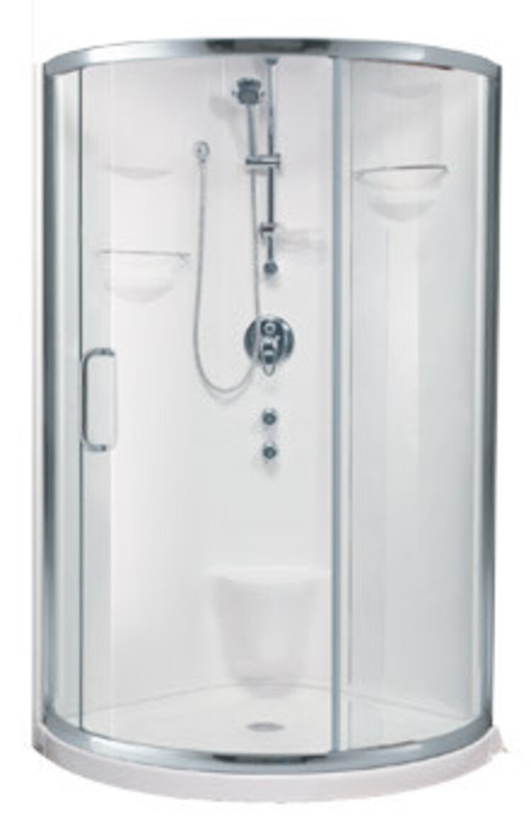NEPTUNE Douche 2 pieces ronde stella 36 x 36po blanc