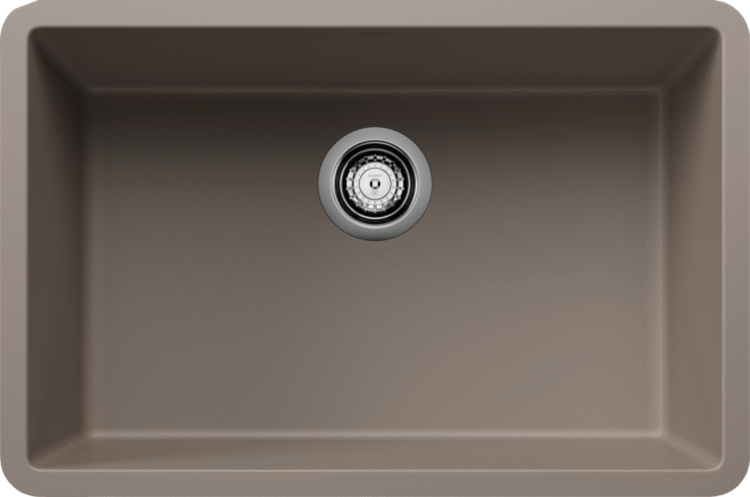 BLANCO Evier precis u single 27 sous-plan truffle