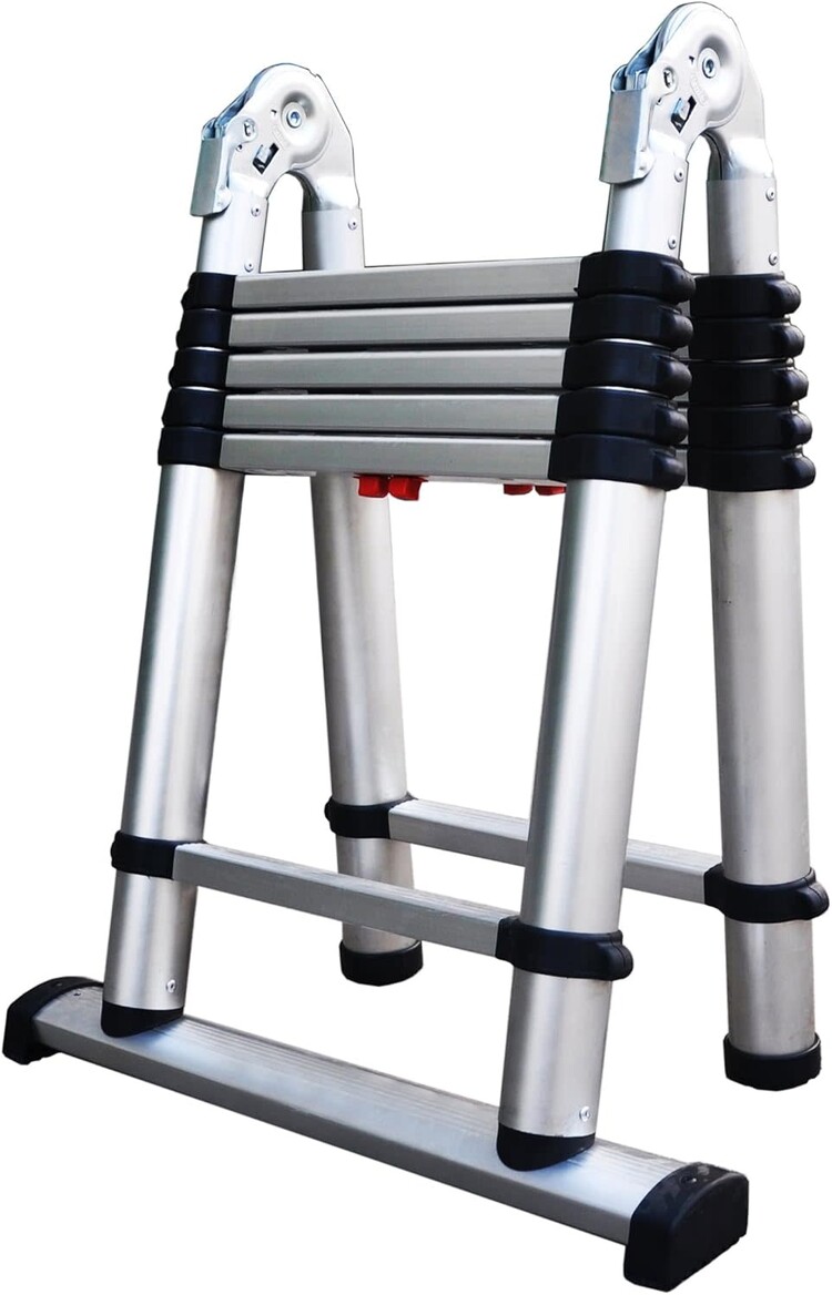 TELESTEP Échelle-escabeau 612TC téléscopique 6 à 12' supporte jusqu'à 250lbs