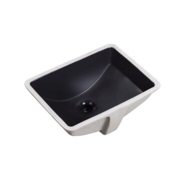ODASS Lavabo sous-plan cyana int.noir & ext.blanc