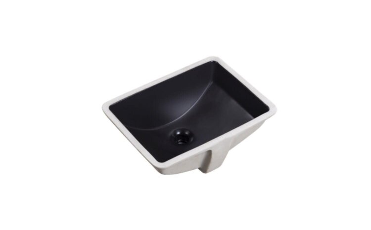ODASS Lavabo sous-plan cyana int.noir & ext.blanc