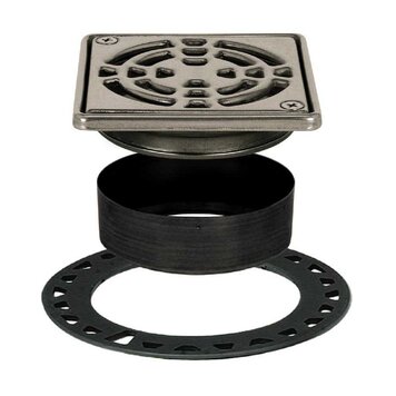 SCHLUTER Kerdi-drain de douche 4po en acier inoxydable