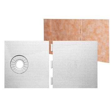 SCHLUTER D- kerdi-shower-st base de douche 32 x 60 decentree