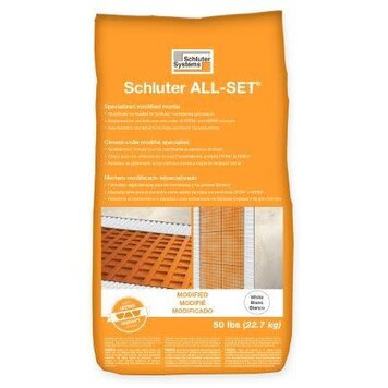 SCHLUTER Ciment-colle all-set 50lbs blanc