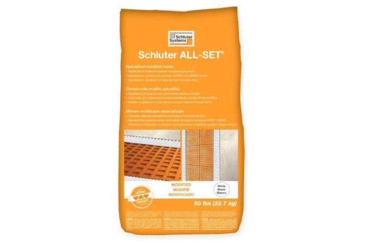 SCHLUTER Ciment-colle all-set 50lbs blanc