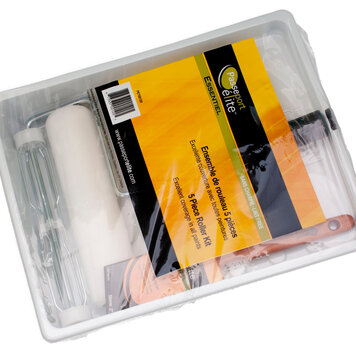 PASSEPORT ELITE Ensemble à peinturer essentiel 5 pièces pinceau 2po, manchon 10mm, cage, plateau et doublure