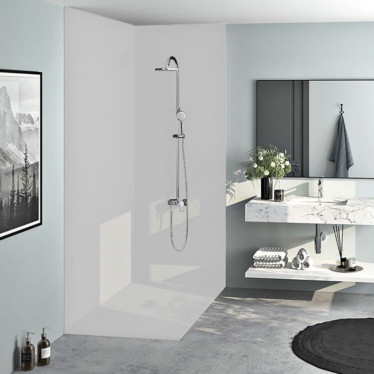 ZITTA Mur slate 48 en résine blanche