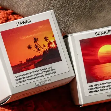 SILKNSOAK Hawaii cube vapeur 140g.