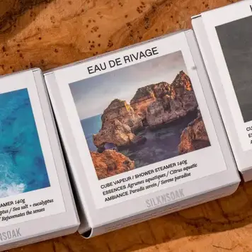 SILKNSOAK Eau de rivage  cube vapeur 140g.