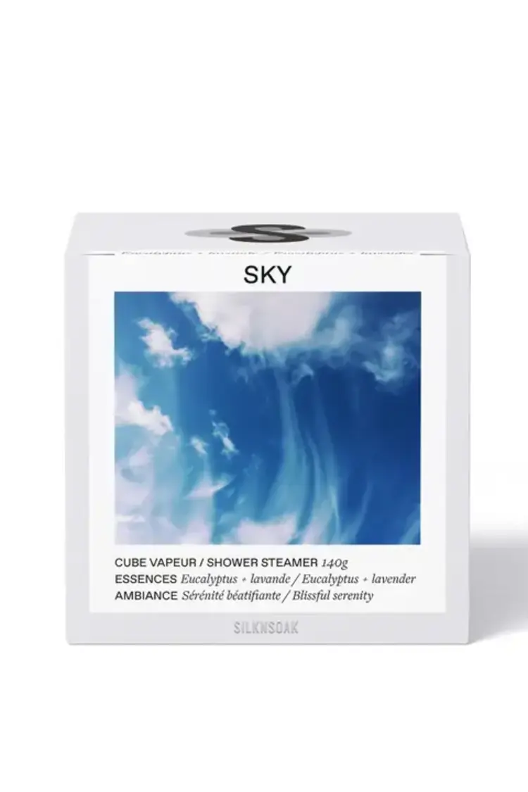 SILKNSOAK Ciel d'azure   sky   cube vapeur 140g.