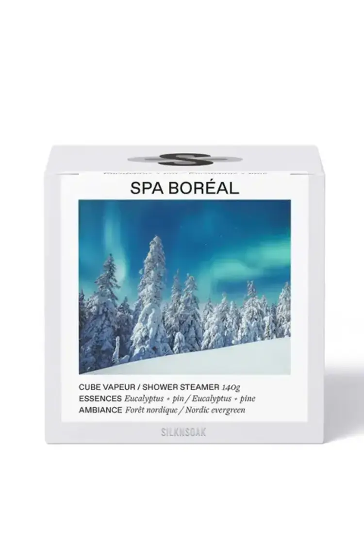 SILKNSOAK Spa boreal cube vapeur 140g.