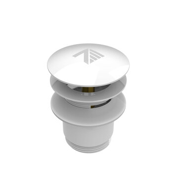 ZITTA Drain de bain blanc lustré