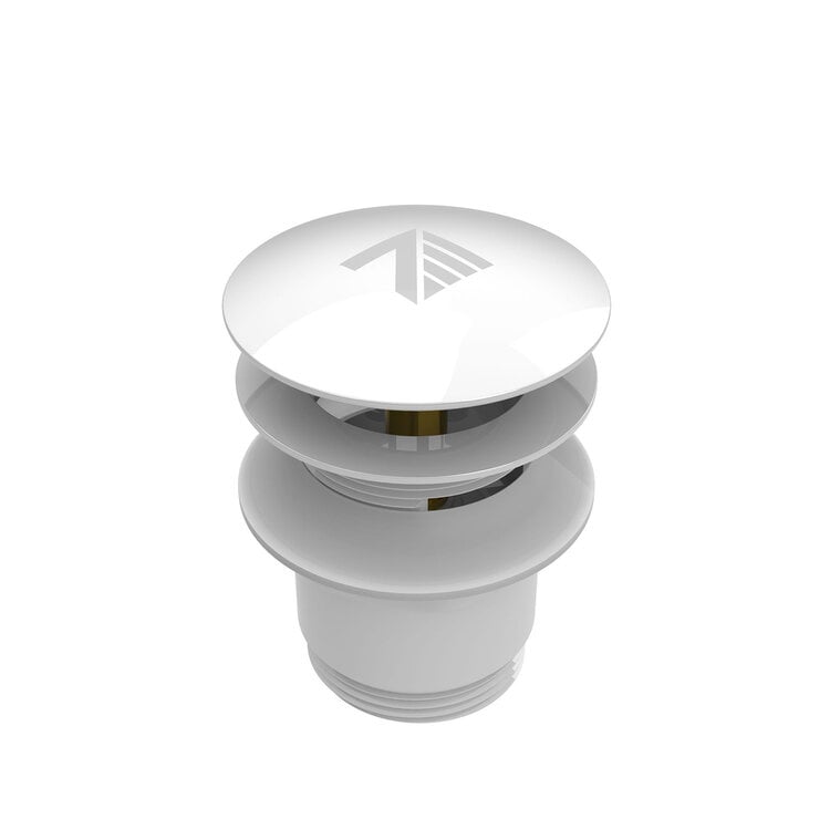 ZITTA Drain de bain blanc lustré