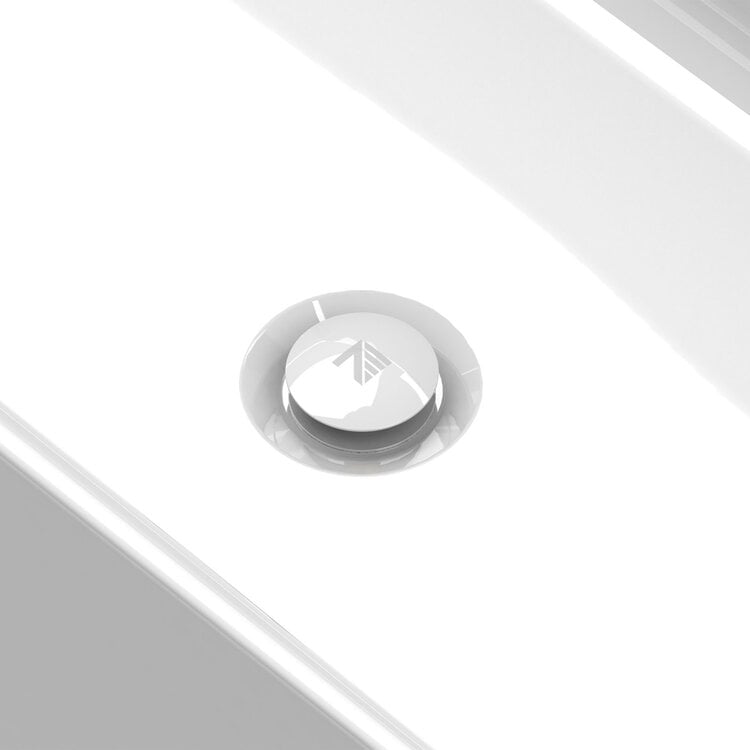 ZITTA Drain de bain blanc lustré