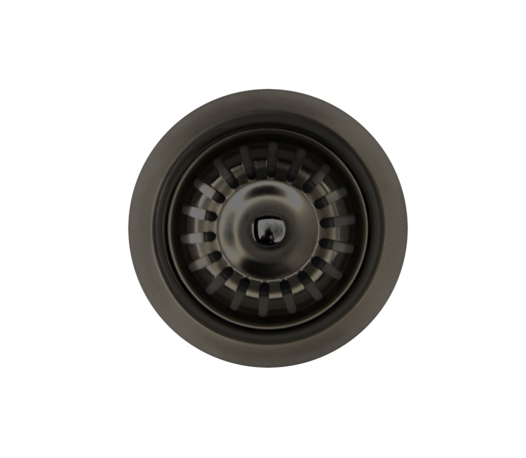 LIGANO Crepine avec panier standard stainless noir