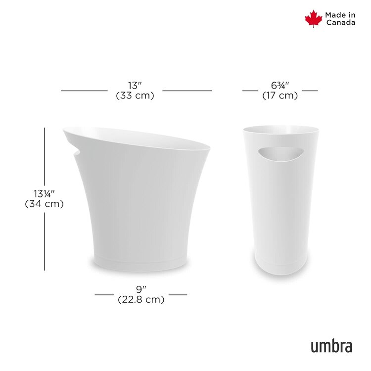 UMBRA POUBELLE SKINNY BLANCHE