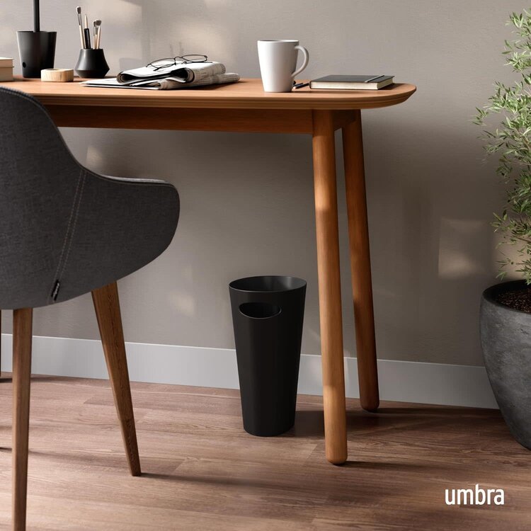 UMBRA Poubelle étroite skinny 34 x 17 x 33 noire