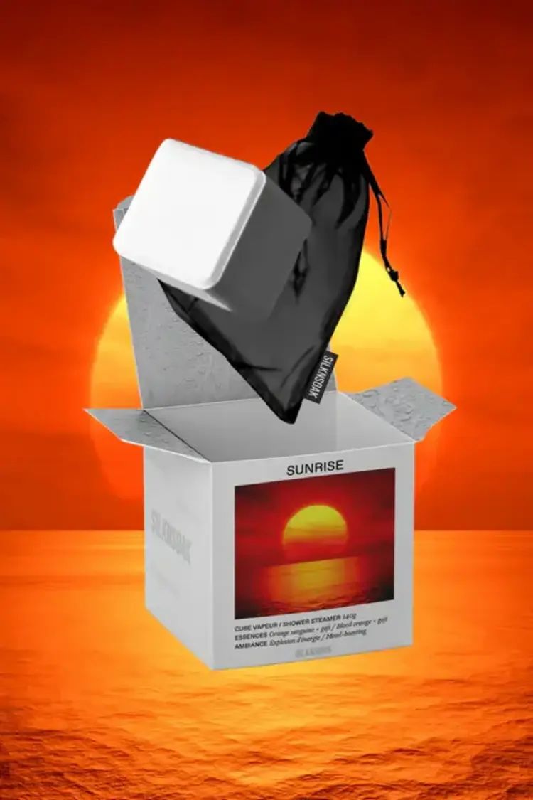 SILKNSOAK Cube vapeur sunrise 140 gramme