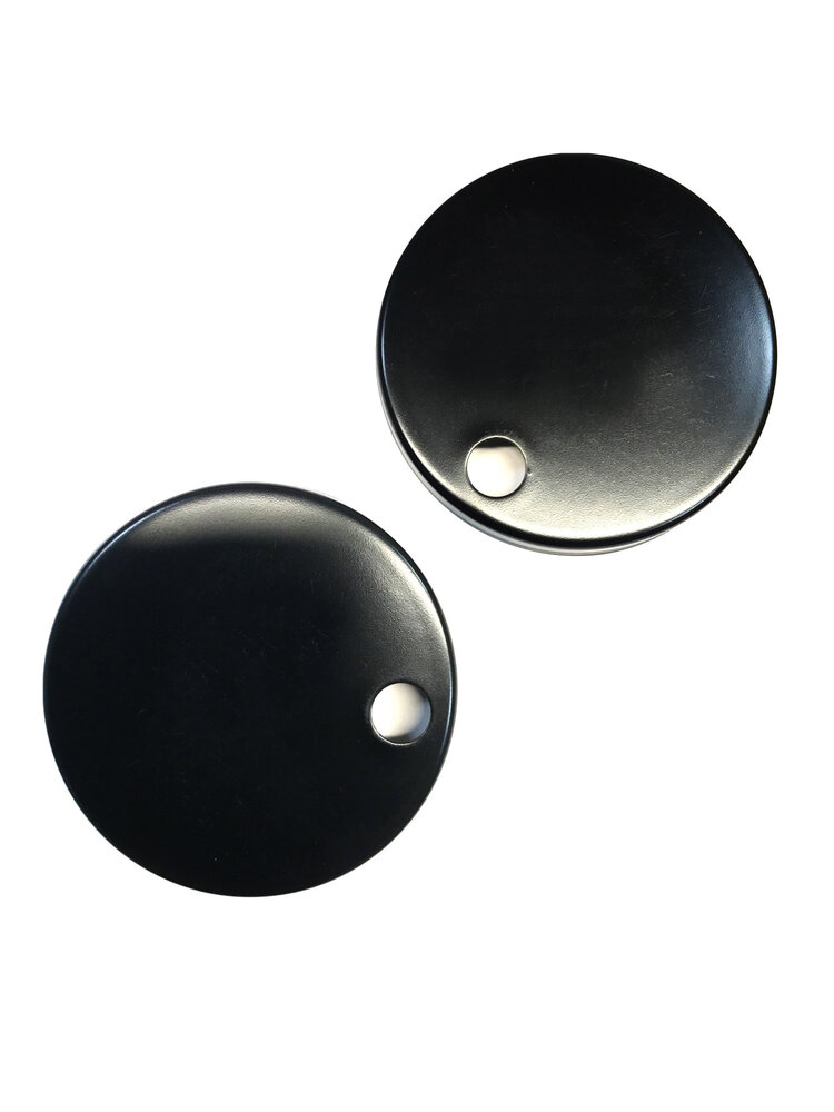 AKKTUEL Actionneur et couvercles de penture pour toilette lotus noir mat