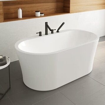 FLEURCO Bain autoportant libretto petite 59x31.5x23 blanc