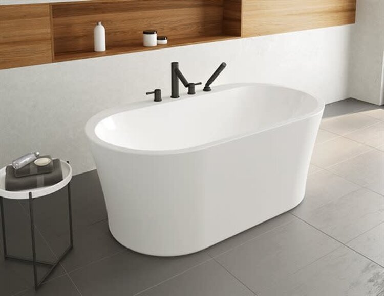 FLEURCO Bain autoportant libretto petite 59x31.5x23 blanc