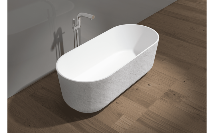 ODASS Demo bain autoportant destiny i  62-1/2 x 27-3/4 x 22  en istone blanc