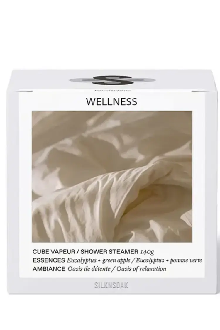SILKNSOAK Wellness cube vapeur 140g.