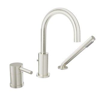BARIL Robinet bain-romain zip, 3mcx, nickel brossé
