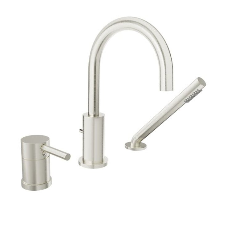 BARIL Robinet bain-romain zip, 3mcx, nickel brossé