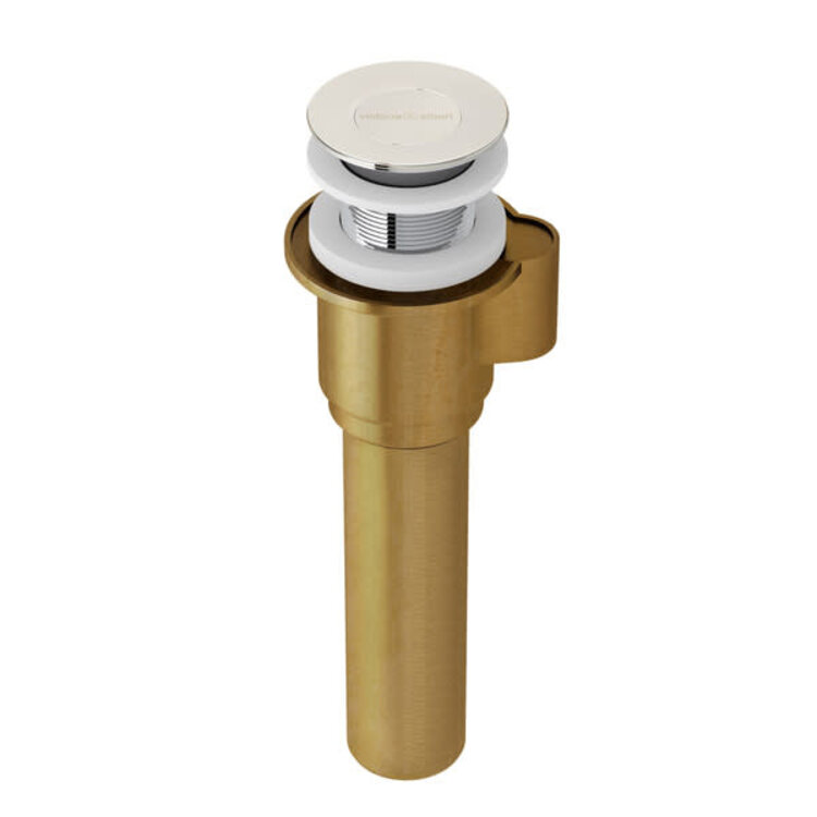 VICTORIA&ALBERT Intelli drain à pression pour bain Kit 40 sans trop-plein nickel poli