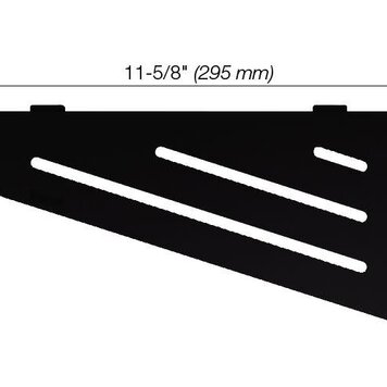 SCHLUTER Tablette de coin shelf-e wave noir mat