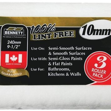 BENNETT Rouleaux 9.5po Sans Charpies 10mm 3pqt