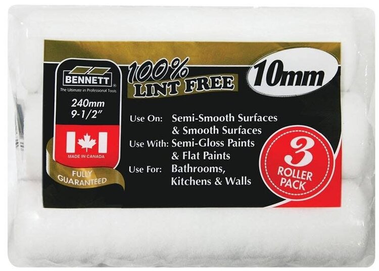 BENNETT Rouleaux 9.5po Sans Charpies 10mm 3pqt